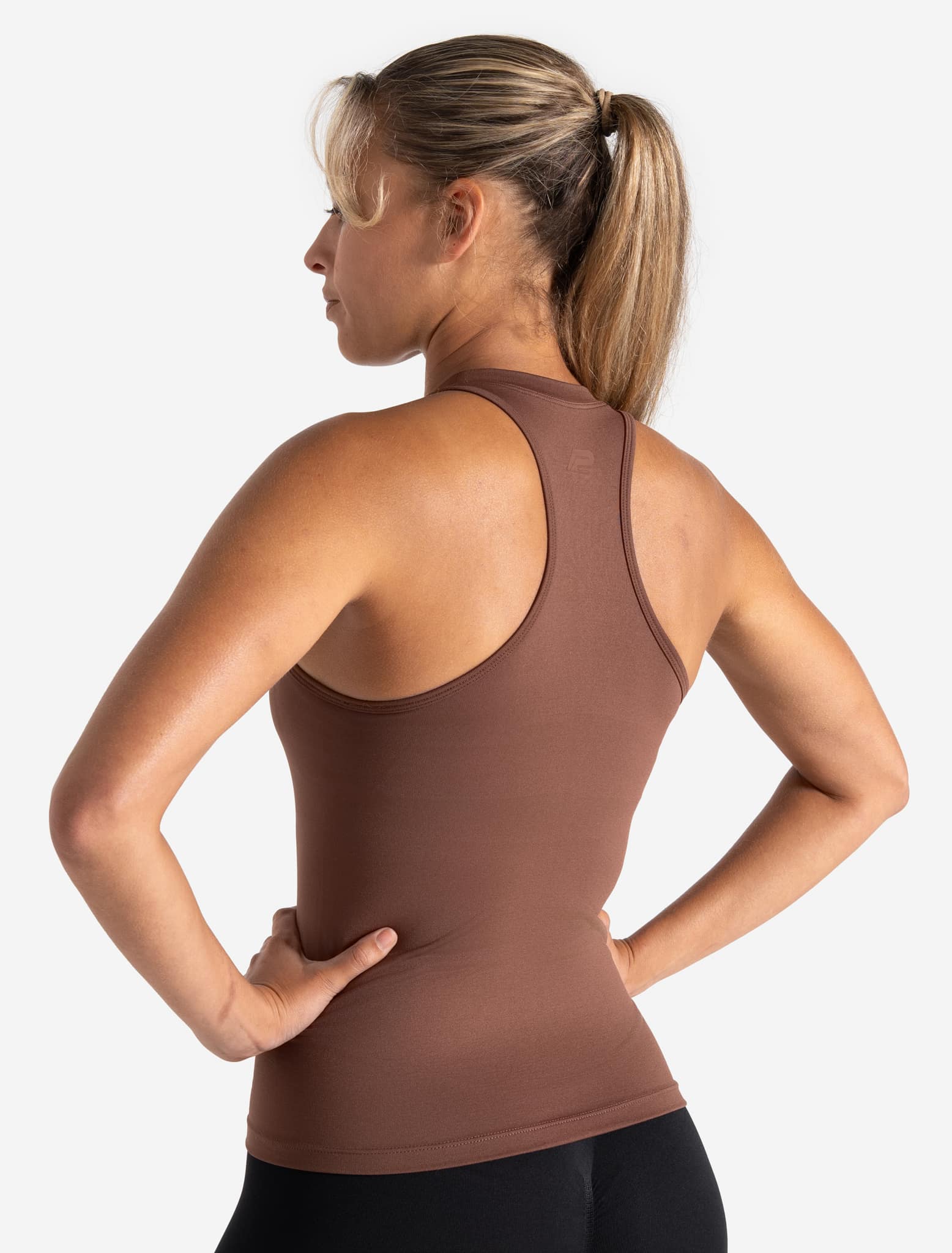 Sculpt Seamless Vest - Cocoa Brown Pursue Fitness 2