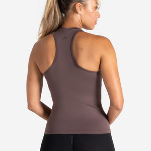 Sculpt Seamless Vest - Mocha Pursue Fitness 2