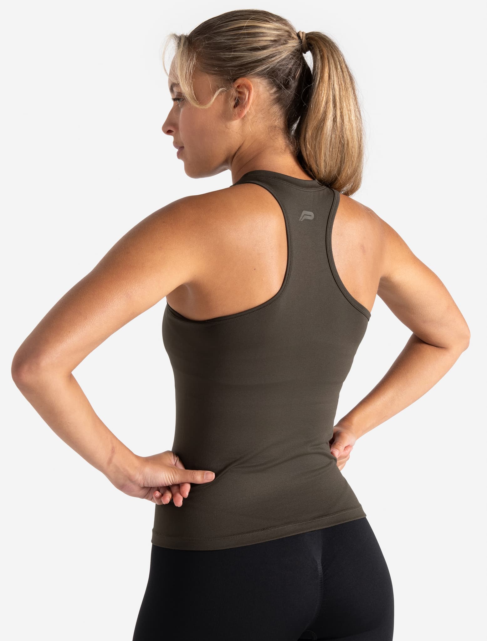 Sculpt Seamless Vest - Olive Pursue Fitness 2