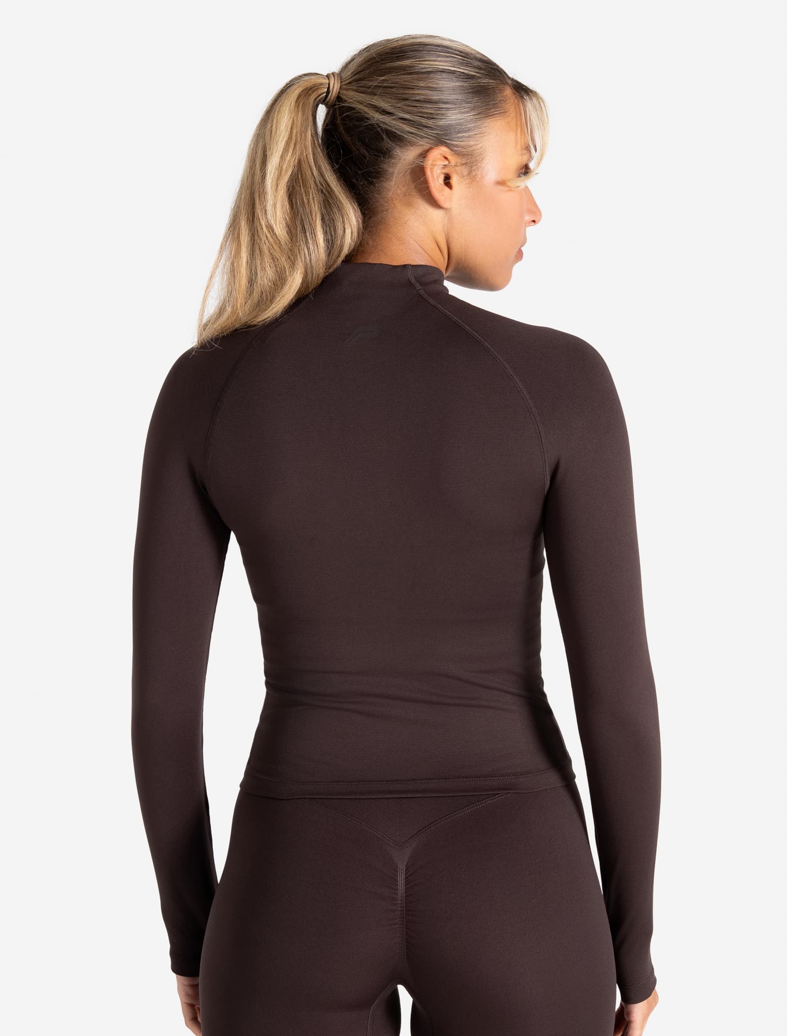 Sculpt Seamless Zip Jacket - Espresso Pursue Fitness 2