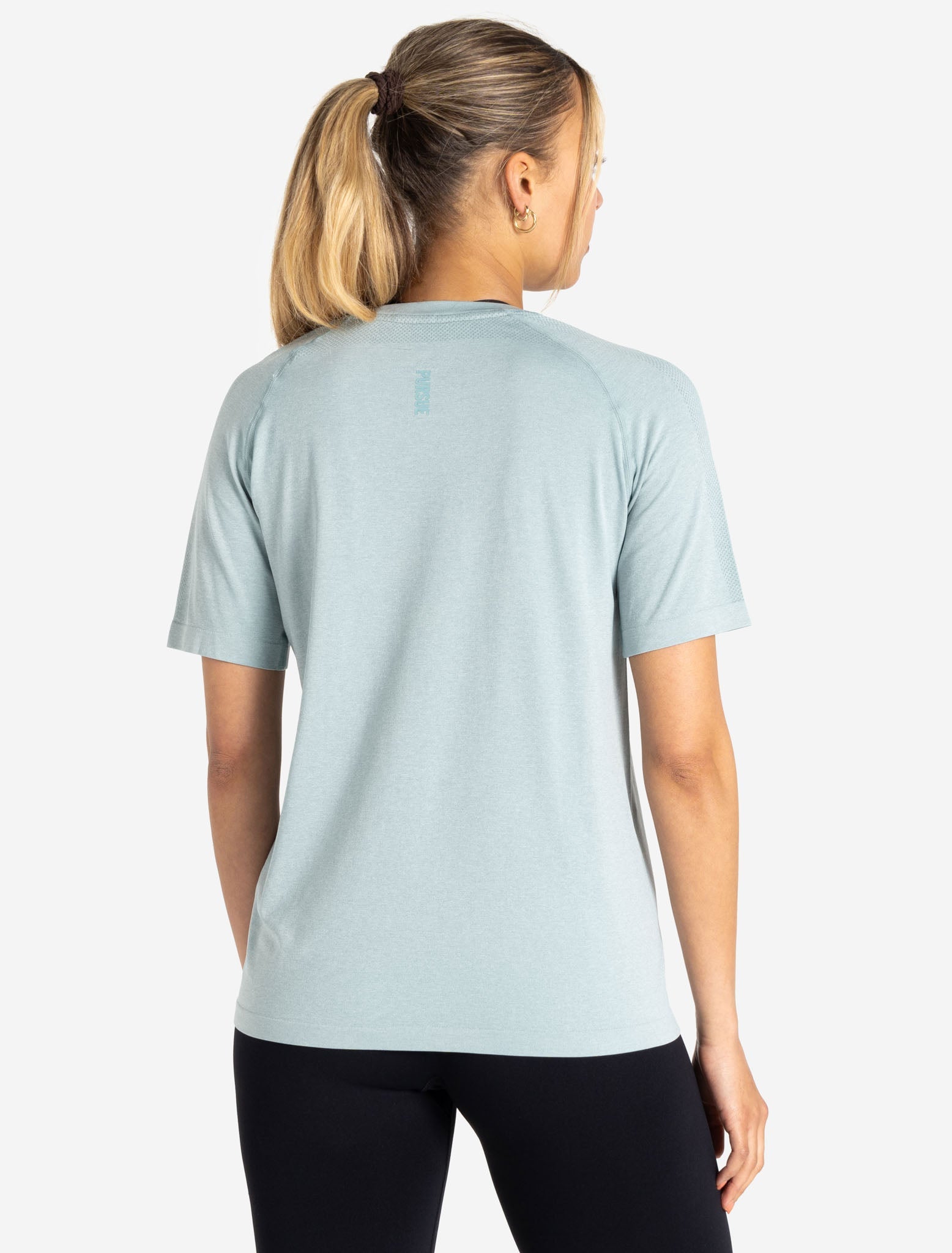 Seamless T-Shirt | Seafoam Green Marl | Pursue Fitness