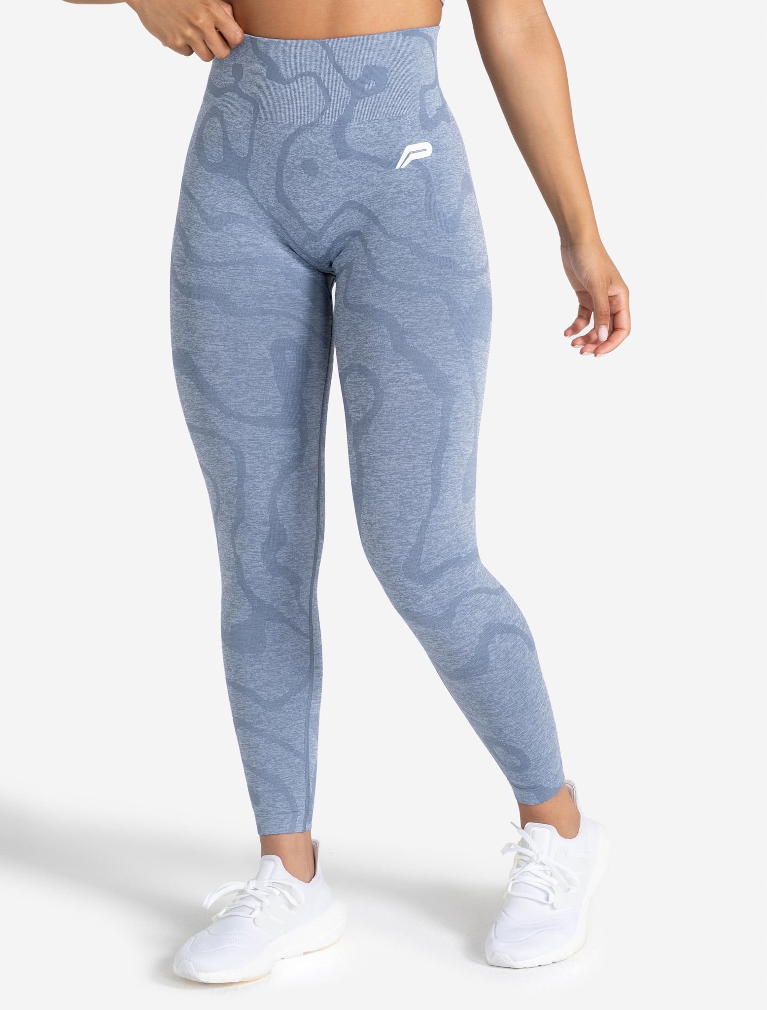 Sustainable Seamless Leggings - Blue Pursue Fitness 1