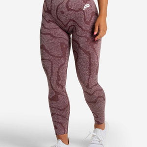 Sustainable Seamless Leggings / Burgundy Pursue Fitness 2