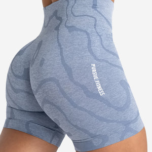 Sustainable Seamless Shorts - Blue Pursue Fitness 2