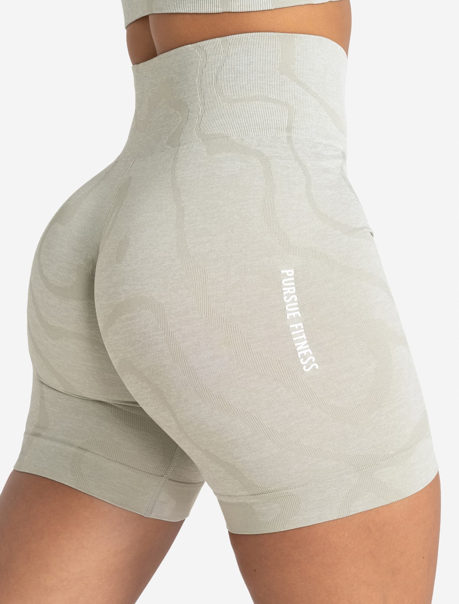 Sustainable Seamless Shorts - Sage Green Pursue Fitness 2