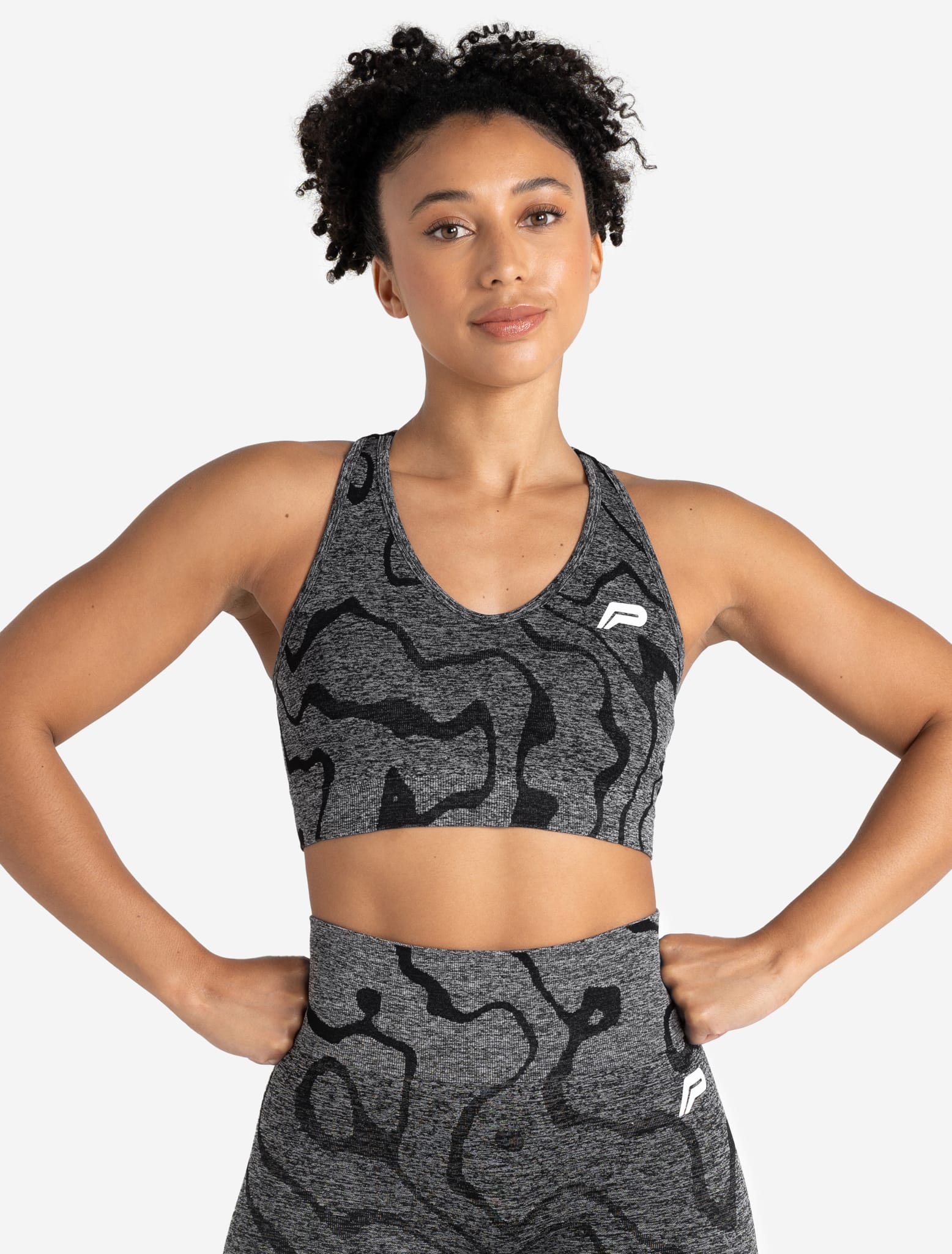 Sustainable Seamless Sports Bra - Black Pursue Fitness 1