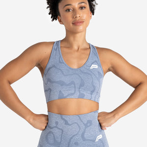 Sustainable Seamless Sports Bra - Blue Pursue Fitness 1