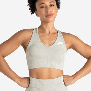 Sustainable Seamless Sports Bra - Sage Green Pursue Fitness 1