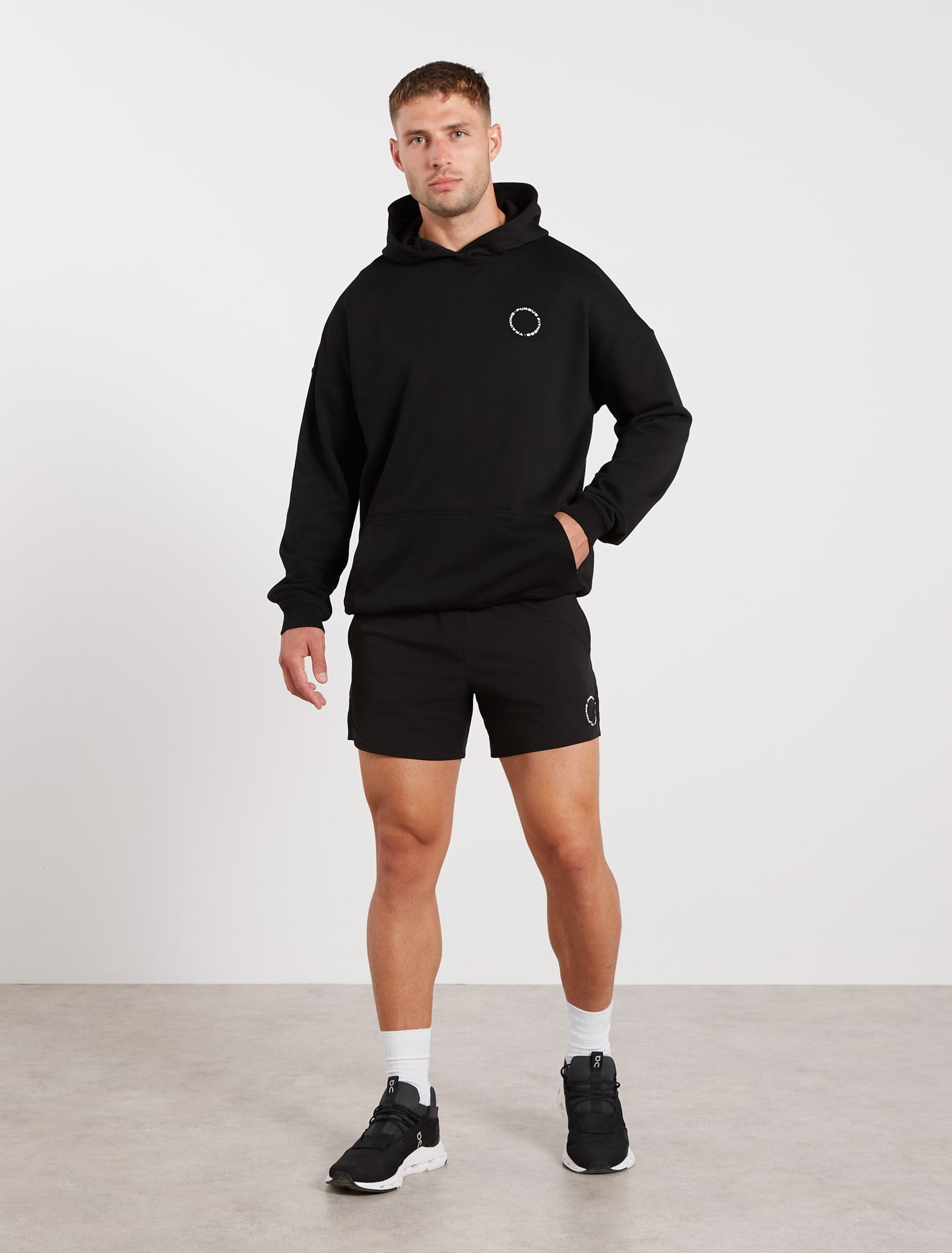 Training Club Relaxed Fit Hoodie - Black Pursue Fitness 2