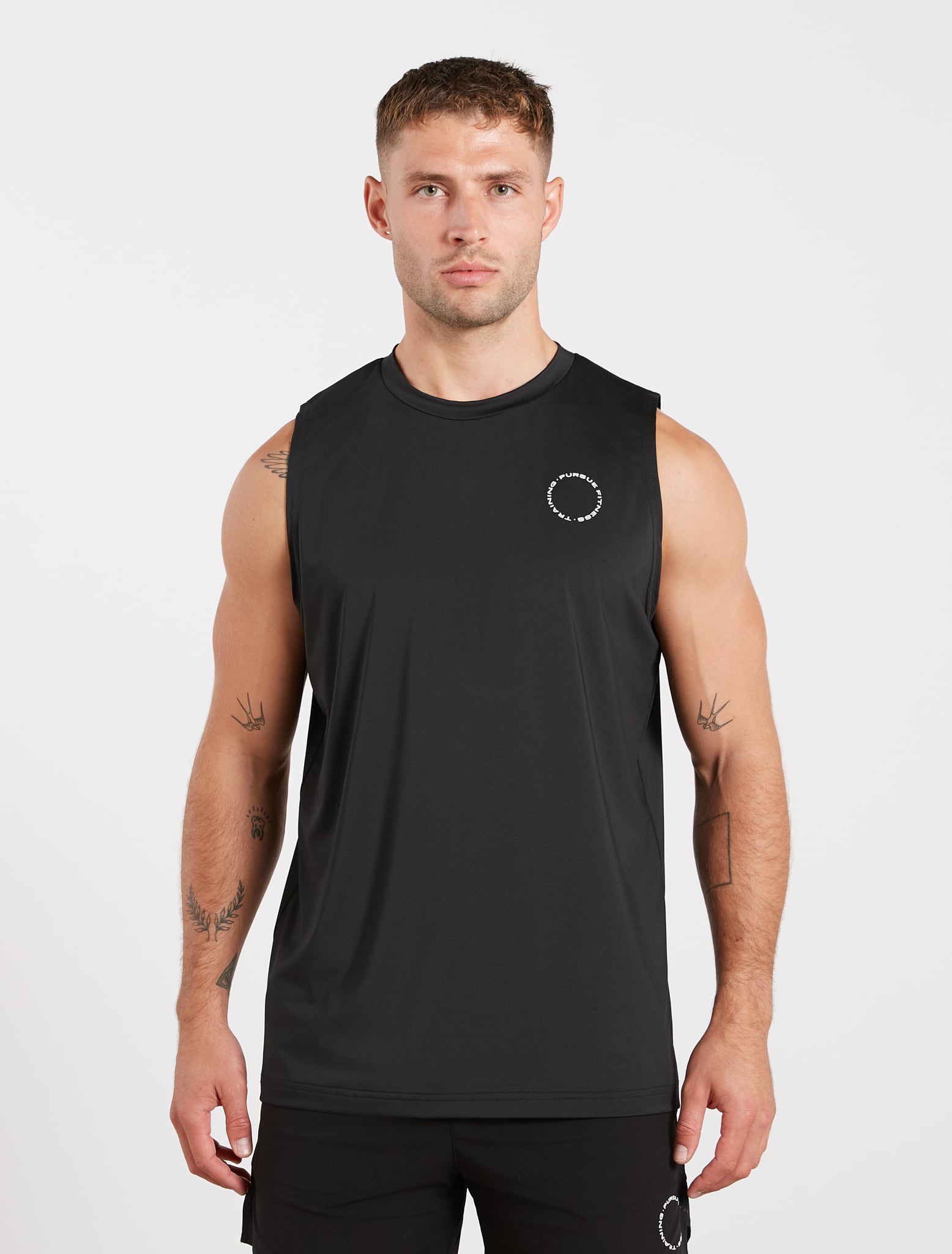 Training Club Relaxed Fit Tank - Black Pursue Fitness 1