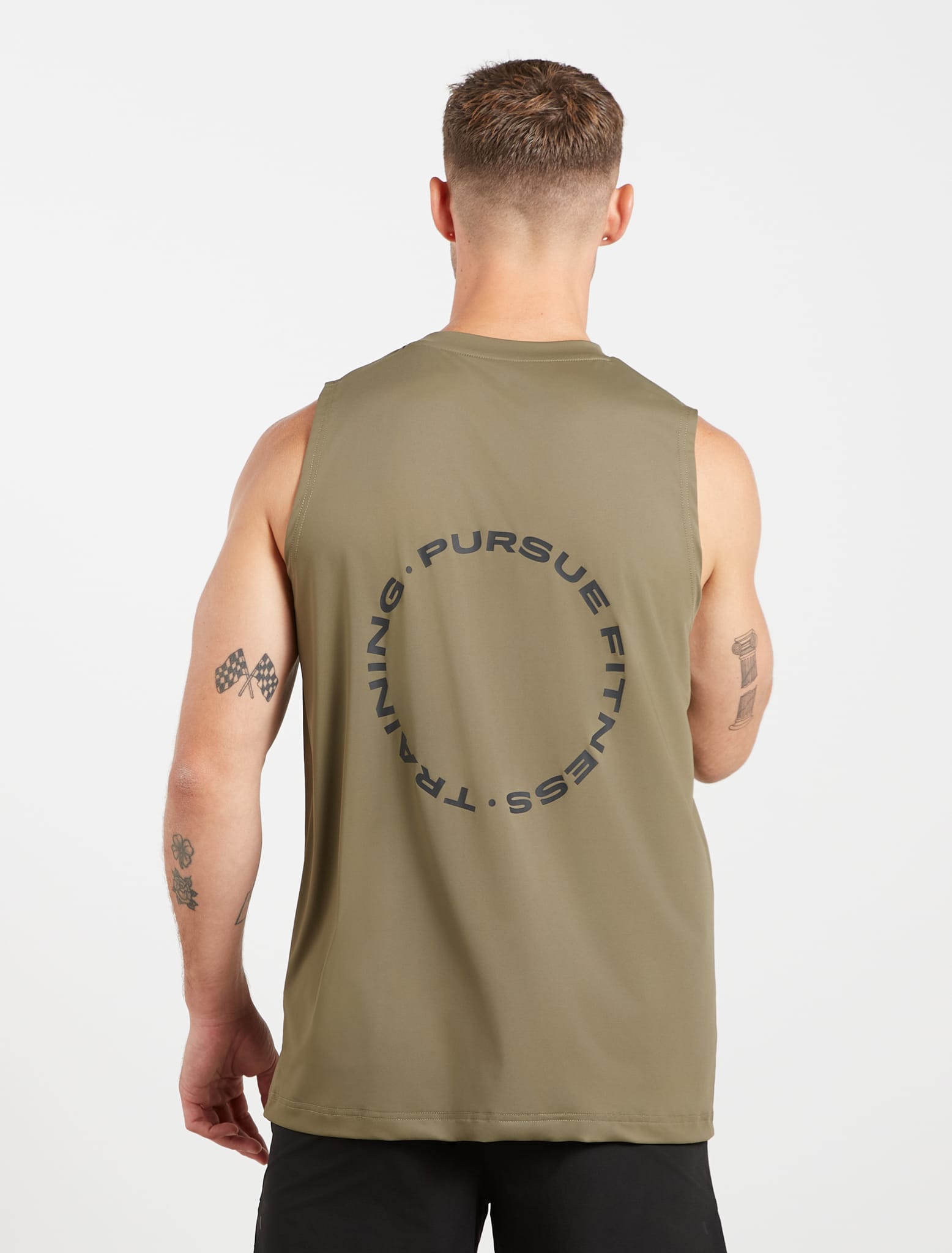 Training Club Relaxed Fit Tank - Dull Olive Pursue Fitness 2