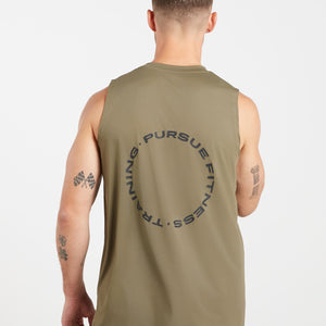 Training Club Relaxed Fit Tank - Dull Olive Pursue Fitness 2