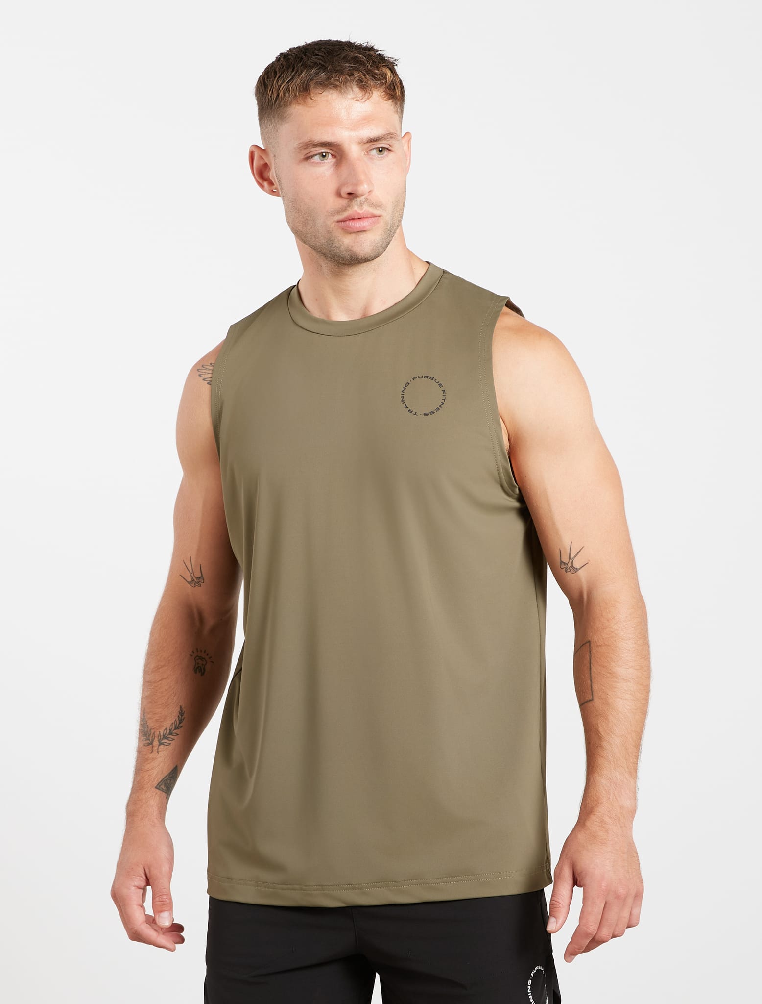 Training Club Relaxed Fit Tank - Dull Olive Pursue Fitness 1